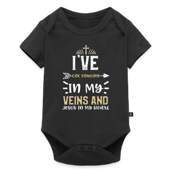 I've Got Bowling In My Veins And... - Baby Premium short-sleeve bodysuit - black - Front