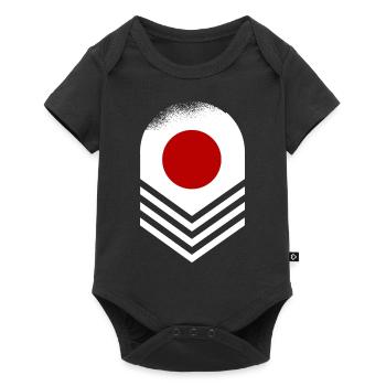 Japan Flag Used Look Nihon Japanese Flag - Baby Premium short-sleeve bodysuit - black - Front