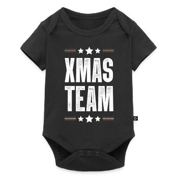 Xmas Team - Baby Premium short-sleeve bodysuit - black - Front