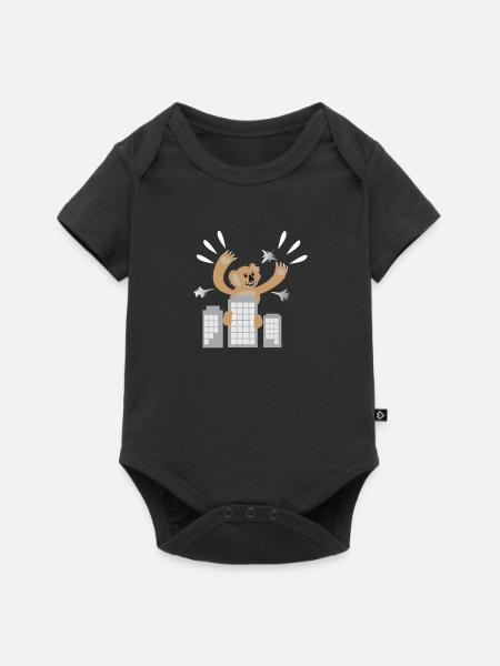 Angry Koala Kong Koala's gorilla skyscraper - Baby Premium short-sleeve bodysuit - black