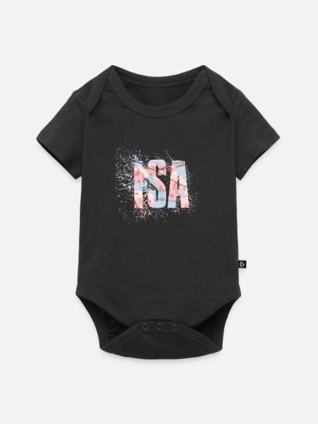 Isa - Baby Premium Kurzarmbody - Schwarz