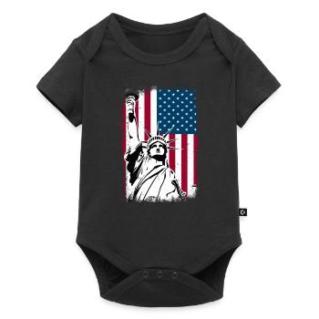 Statue of Liberty America - Baby Premium short-sleeve bodysuit - black - Front
