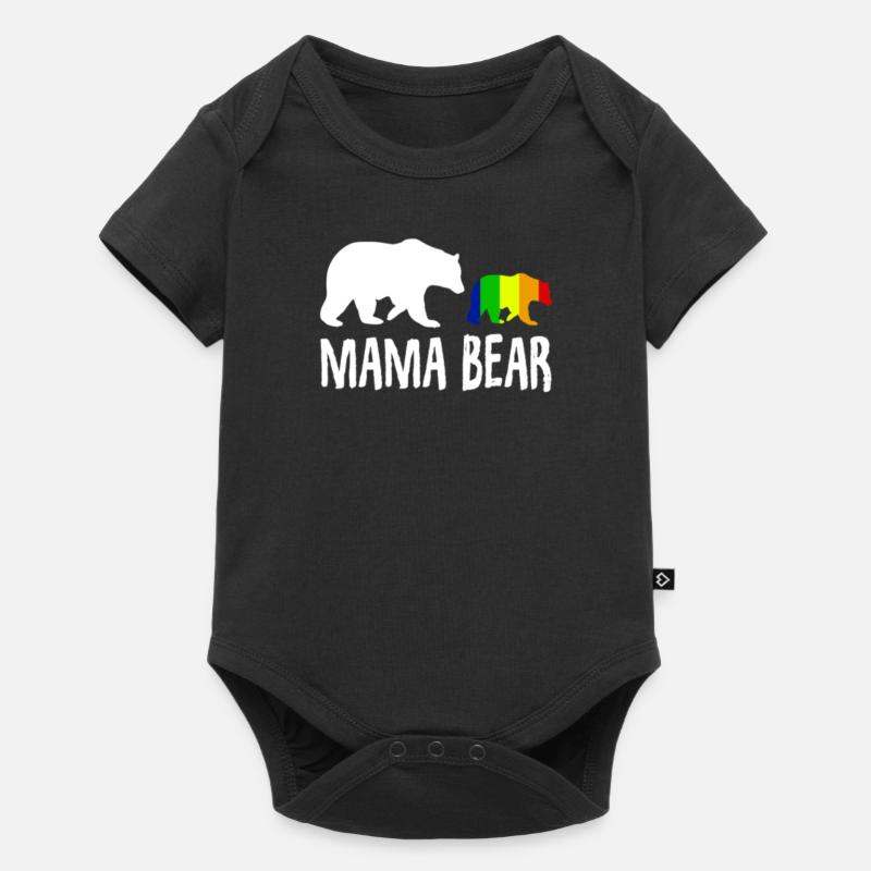 Mama Bär | LGBTQ| Stolz| Lesbisch| Schwul| Mutter| Mama| - Baby Premium Kurzarmbody - Schwarz