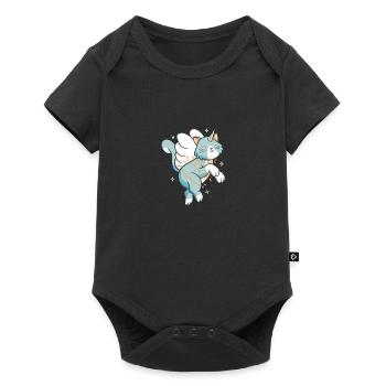 Caticorn chat licorne licorne chat minou mignon - Body à manches courtes Premium Bébé - noir - Devant