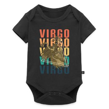 Zodiac sign Virgo September - Baby Premium short-sleeve bodysuit - black - Front
