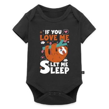 Lazy Tired Funny Sweet - Baby Premium short-sleeve bodysuit - black - Front