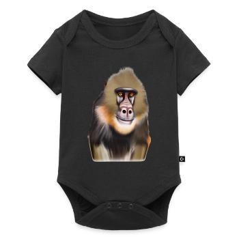 Mandrill Monkey - Baby Premium short-sleeve bodysuit - black - Front