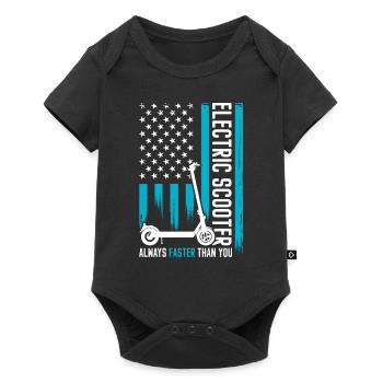 E-Scooter Electrics E-Scooter Charging Station - Baby Premium short-sleeve bodysuit - black - Front