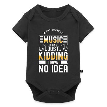 Musician Techno Melody Genre - Baby Premium short-sleeve bodysuit - black - Front