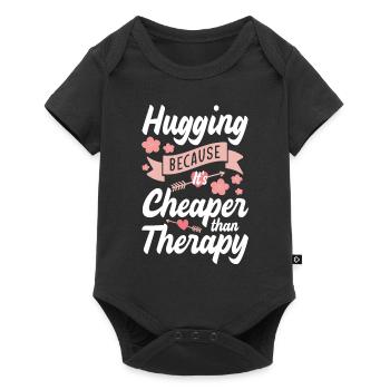 Cuddling girlfriend - Baby Premium short-sleeve bodysuit - black - Front