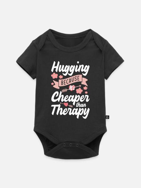 Kuscheln Freundin - Baby Premium Kurzarmbody - Schwarz