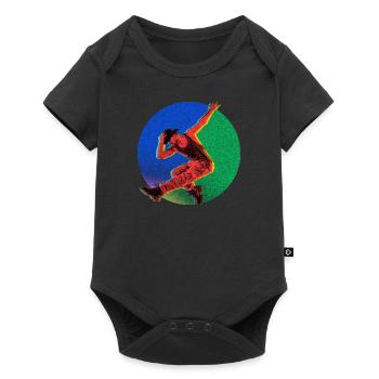 Esthétique de la danse hip hop - Body à manches courtes Premium Bébé - noir - Devant