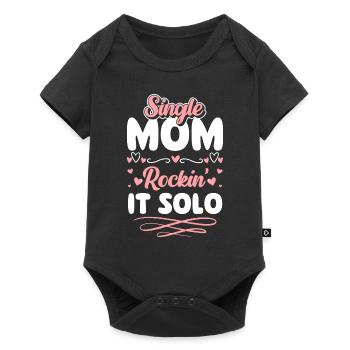 Single Parent Team Love - Baby Premium short-sleeve bodysuit - black - Front