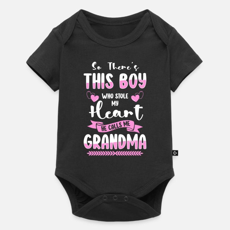 Opa Großmutter - Baby Premium Kurzarmbody - Schwarz
