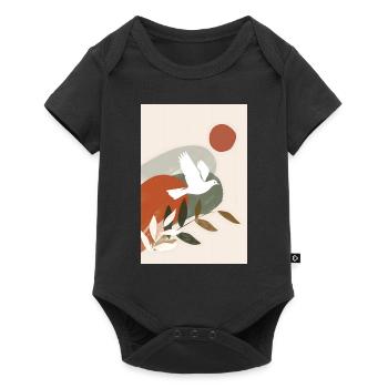 Boho Dove Wall Art, Digital Download, Modern - Baby Premium short-sleeve bodysuit - black - Front