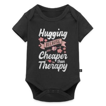 Love Closeness Cuddly Tenderness - Baby Premium short-sleeve bodysuit - black - Front