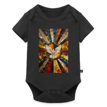 Décor chrétien tchèque animé - Body à manches courtes Premium Bébé - noir - Devant