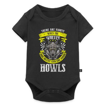 Wolfpack Wolfhound Wild Wilderness - Baby Premium short-sleeve bodysuit - black - Front