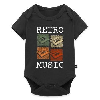 Cassette Retro 80s Original - Baby Premium short-sleeve bodysuit - black - Front