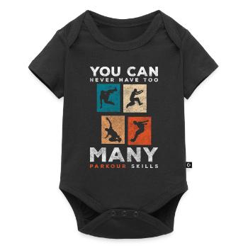 Freerunner Sportif Souterrain Rapide - Body à manches courtes Premium Bébé - noir - Devant