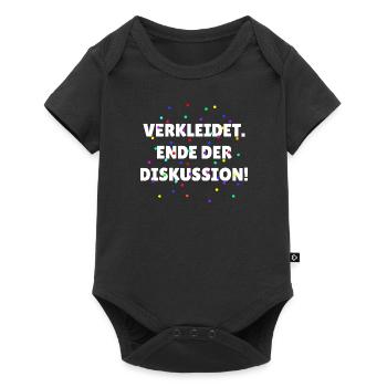 Verkleidet Ende der Diskussion Kostüm Karneval - Baby Premium Kurzarmbody - Schwarz - Vorne