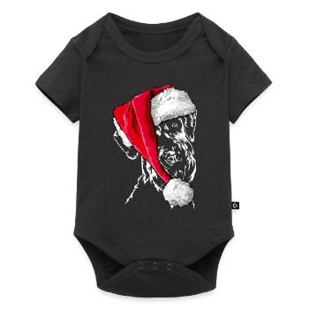 Bonnet de Noël GIANT SCHNAUZER Les chiens de Wilsign - Body à manches courtes Premium Bébé - noir - Devant