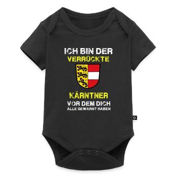 Kärnten - Baby Premium Kurzarmbody - Schwarz - Vorne