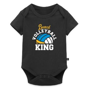 beach volleyball - Baby Premium short-sleeve bodysuit - black - Front