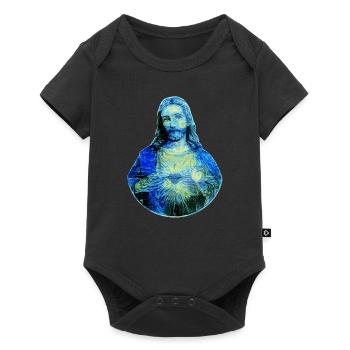 Nuit étoilée Jesus van Gogh Jesus Christ Jesus - Body à manches courtes Premium Bébé - noir - Devant