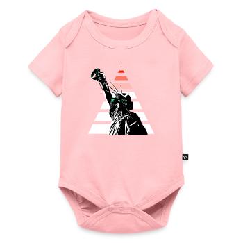 Lunettes de réalité virtuelle de la Statue de la Liberté - Body à manches courtes Premium Bébé - rose - Devant