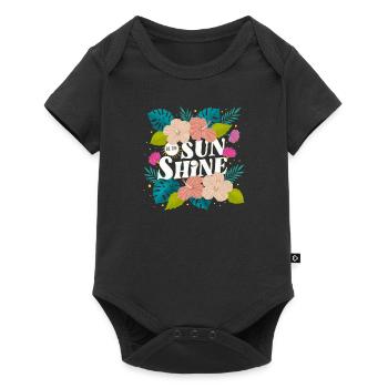 Tropical Summer - Baby Premium short-sleeve bodysuit - black - Front