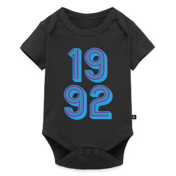 1992 Year of birth | Colors changeable - Baby Premium short-sleeve bodysuit - black - Front