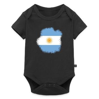Drapeau de l’Argentine Amérique du Sud Drapeau de l’Argentine - Body à manches courtes Premium Bébé - noir - Devant