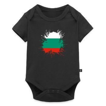 Bulgaria Flag Bulgarian Flag Golden Sands - Baby Premium short-sleeve bodysuit - black - Front