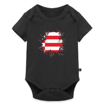 Drapeau de Brême Drapeau de Brême - Body à manches courtes Premium Bébé - noir - Devant