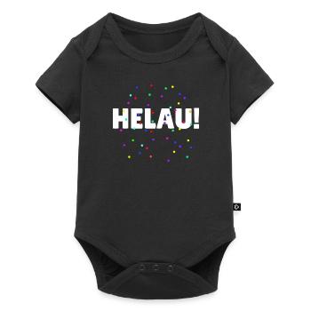 Helau Fasching Kostüm Karneval - Baby Premium Kurzarmbody - Schwarz - Vorne