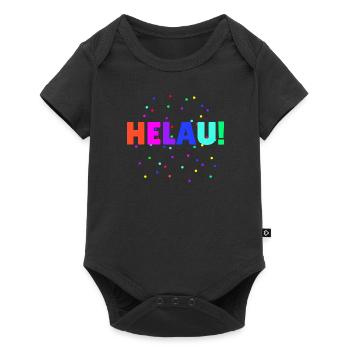 Helau Fasching Kostüm Karneval - Baby Premium Kurzarmbody - Schwarz - Vorne