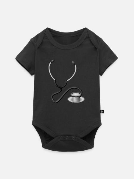 Arzt - Baby Premium Kurzarmbody - Schwarz