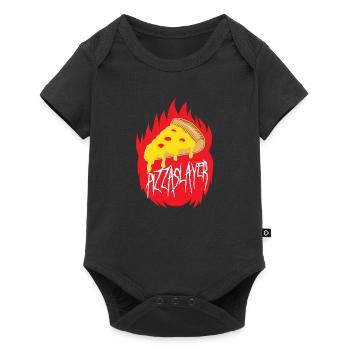 Pizza Slayer - Body à manches courtes Premium Bébé - noir - Devant