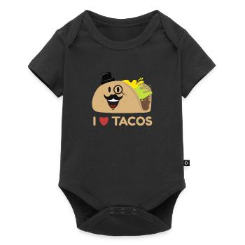 J'aime le T-shirt de Tacos - Body à manches courtes Premium Bébé - noir - Devant