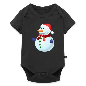 BONHOMME DE NEIGE - Body à manches courtes Premium Bébé - noir - Devant