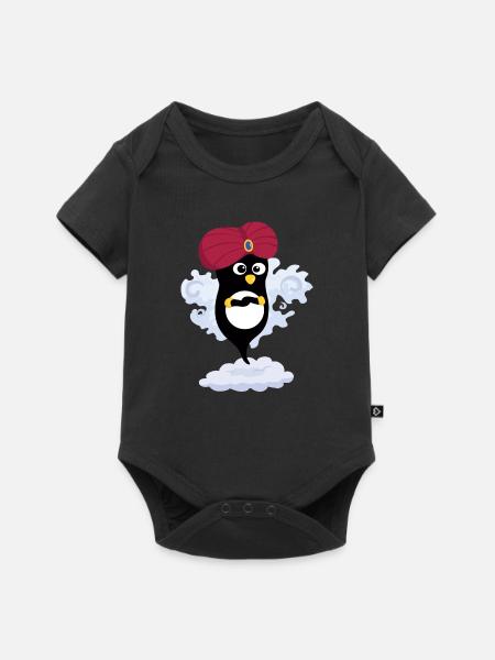 Penguin Technik - Baby Premium Kurzarmbody - Schwarz