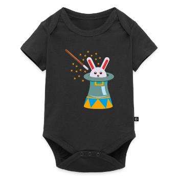 Circus bunny rabbit bunny - Baby Premium short-sleeve bodysuit - black - Front