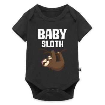 Baby Sloth - Baby Premium short-sleeve bodysuit - black - Front