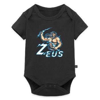 Zeus Mythologie grecque Graphique - Body à manches courtes Premium Bébé - noir - Devant