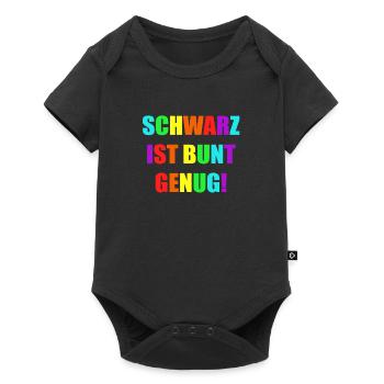Black is colorful enough colors favorite color - Baby Premium short-sleeve bodysuit - black - Front