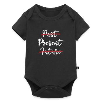 Passé Présent Futur Spirituel Yogi Yoga Namaste - Body à manches courtes Premium Bébé - noir - Devant