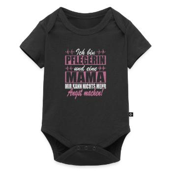 Pfelgerin Mama Nichts Angst Machen Altenpflegerin - Baby Premium Kurzarmbody - Schwarz - Vorne
