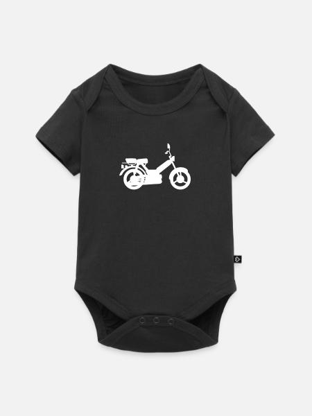 Mofa Moped Mopedfahren Mofafahrer Mofaliebhaber - Baby Premium Kurzarmbody - Schwarz