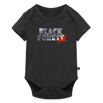 Black Forest - Baby Premium Kurzarmbody - Schwarz - Vorne